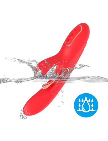 ARMONY - VIBRATORE STIMOLATORE PUNTO G E CLITORIDE CON LINGUA OSCILLANTE ROSSO