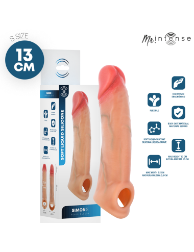 MR INTENSE - SIMON S COPRI PENE IN SILICONE 13 CM -Ø- 4 CM