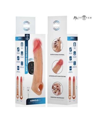MR INTENSE - ARNOLD M VIBRATORE IN SILICONE PER PENE CON TELECOMANDO 14,5 CM -Ø- 4 CM