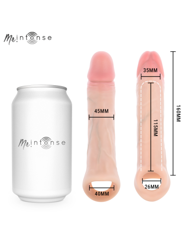 MR INTENSE - ARNOLD L VIBRATORE IN SILICONE PER PENE CON TELECOMANDO 16 CM -Ø- 4,5 CM
