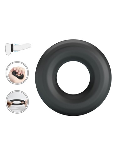 CRAZY BULL - ANELLO PER PENE IN SILICONE SUPER MORBIDO URBAN NERO