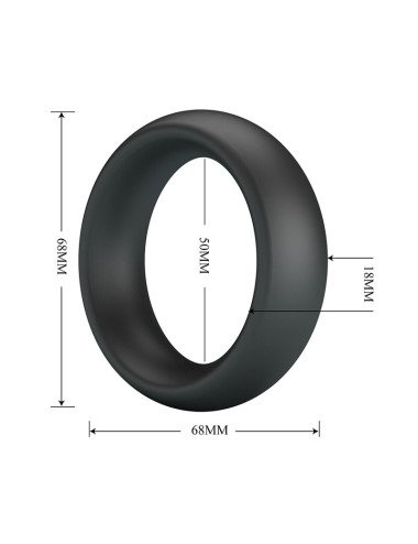 CRAZY BULL - ELIO ANELLO PER PENE IN SILICONE NERO