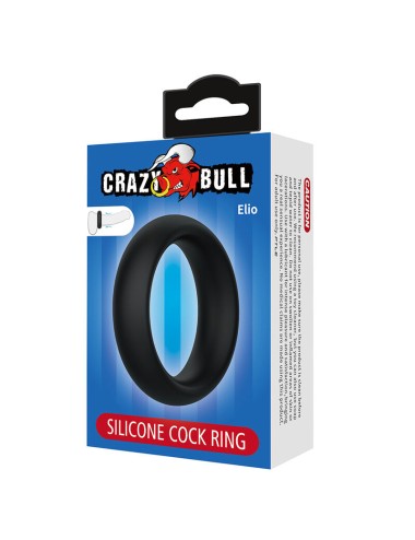 CRAZY BULL - ELIO ANELLO PER PENE IN SILICONE NERO