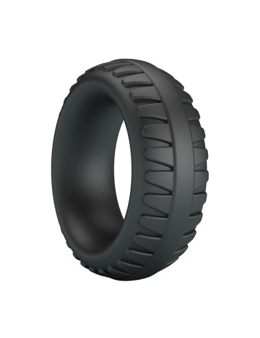 CRAZY BULL - ANELLO PER PENE IN SILICONE TESTURIZZATO MERRITT NERO