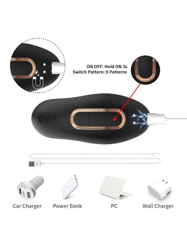 ARMONY - VIBRATORE ANALE PROSTATICO TELECOMANDO NERO
