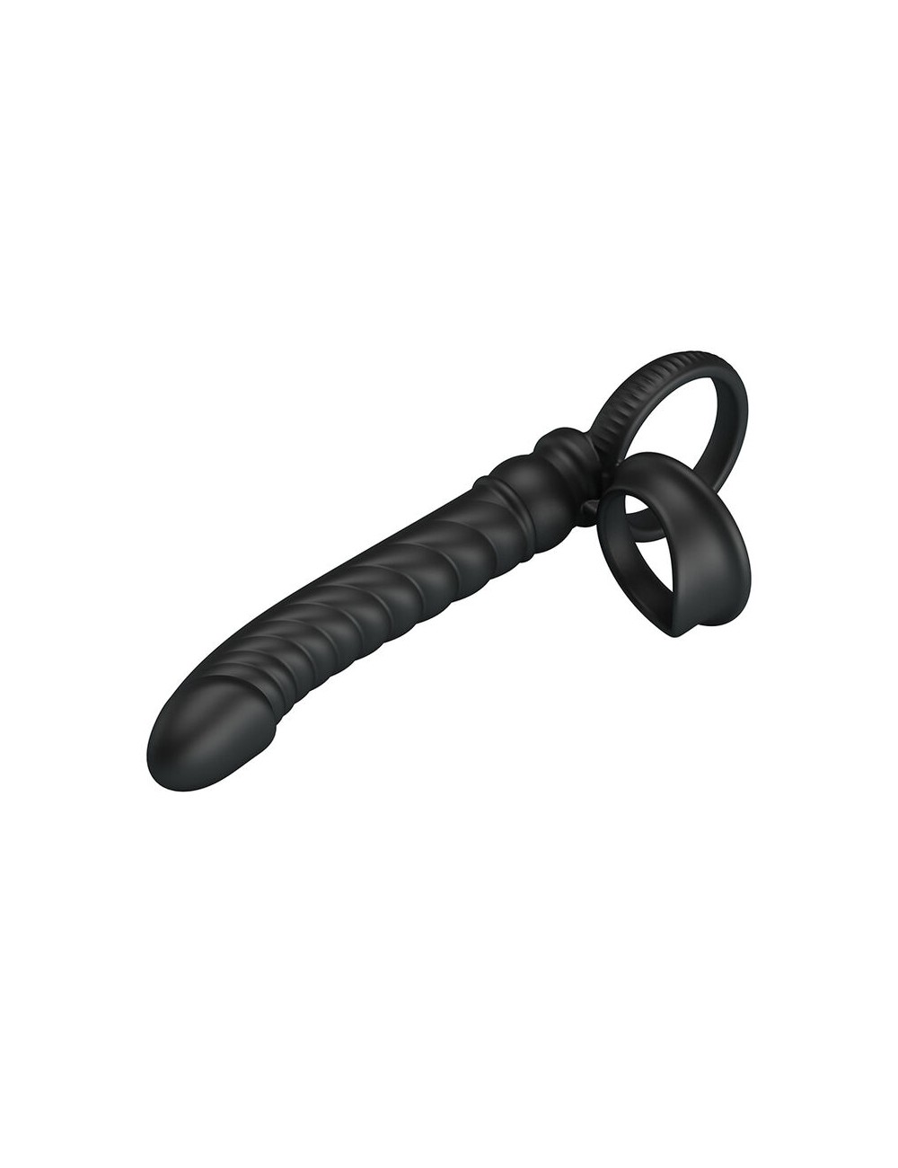 PRETTY LOVE - VIBRATORE ANALE MERRITT CON ANELLO E VIBRAZIONE NERO