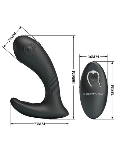 PRETTY LOVE - VIBRATORE PROSTATICO MIRABELLE CON TELECOMANDO