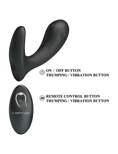 PRETTY LOVE - VIBRATORE PROSTATICO MIRABELLE CON TELECOMANDO