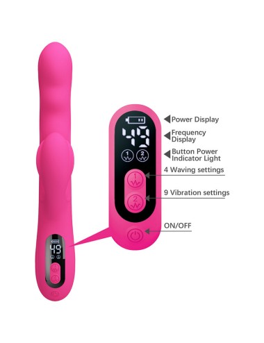 PRETTY LOVE - VIBRATORE A CONIGLIO MULTIFUNZIONE INVERNALE CON DISPLAY LED ROSA
