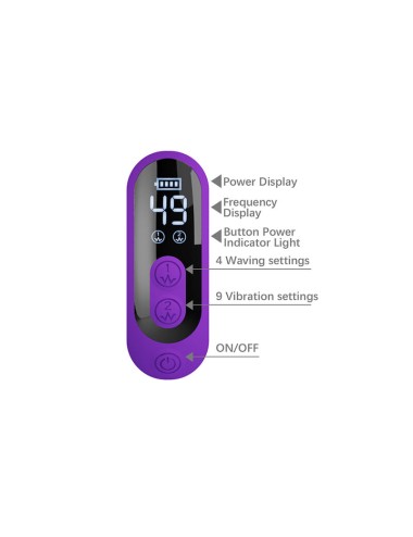 PRETTY LOVE - VIBRATORE A CONIGLIO SABIEN CON STIMOLAZIONE A PERCUSSIONE E LED VIOLA