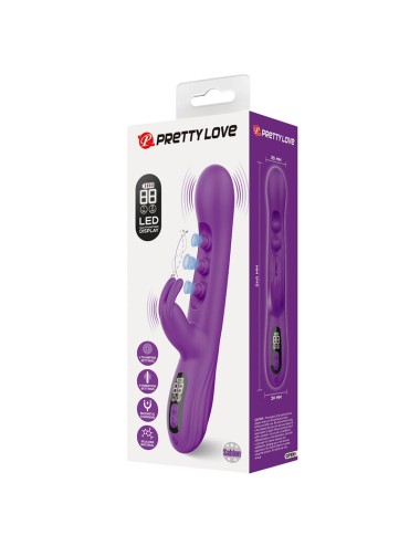 PRETTY LOVE - VIBRATORE A CONIGLIO SABIEN CON STIMOLAZIONE A PERCUSSIONE E LED VIOLA