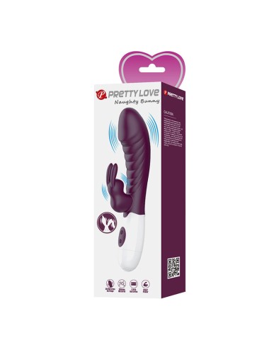 PRETTY LOVE - VIBRATORE A CONIGLIO NAUGHTY BUNNY A 30 FUNZIONI, VIOLA