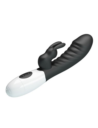 PRETTY LOVE - VIBRATORE A CONIGLIO NAUGHTY BUNNY CON 30 FUNZIONI NERO