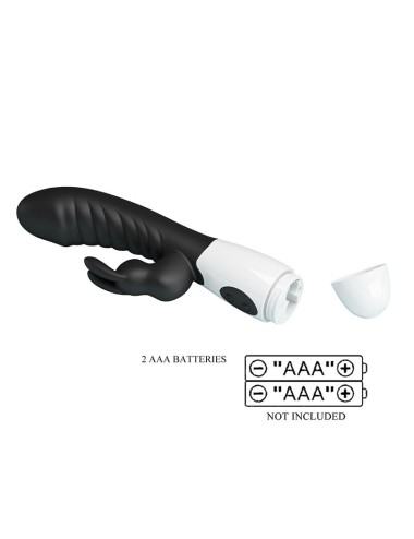 PRETTY LOVE - VIBRATORE A CONIGLIO NAUGHTY BUNNY CON 30 FUNZIONI NERO