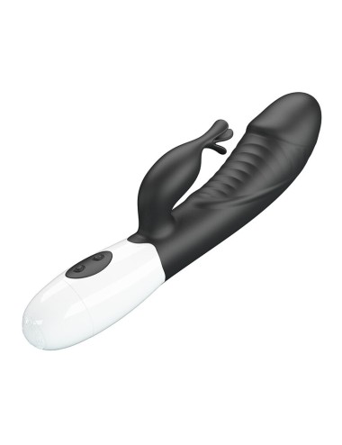 PRETTY LOVE - VIBRATORE A CONIGLIO RASMUSSEN 30 FUNZIONI NERO