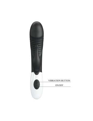 PRETTY LOVE - VIBRATORE A CONIGLIO RASMUSSEN 30 FUNZIONI NERO