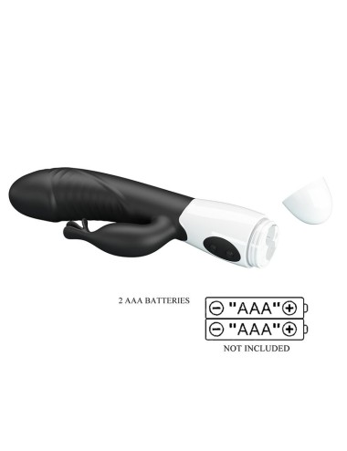 PRETTY LOVE - VIBRATORE A CONIGLIO RASMUSSEN 30 FUNZIONI NERO