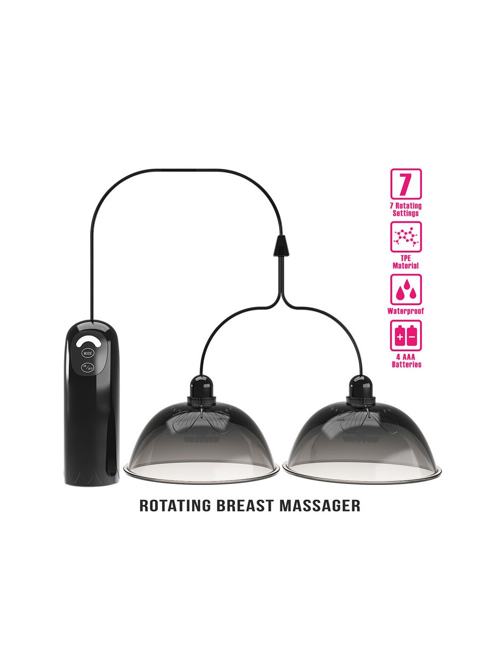 PRETTY LOVE - STIMOLATORE ROTANTE PER CAPEZZOLI CON ASPIRAZIONE