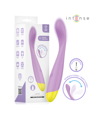 INTENSE - LUCCA STIMOLATORE DEL PUNTO G FLESSIBILE RICARICABILE TRAMITE USB