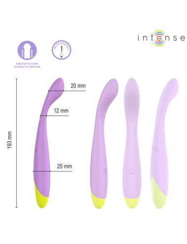 INTENSE - LUCCA STIMOLATORE DEL PUNTO G FLESSIBILE RICARICABILE TRAMITE USB