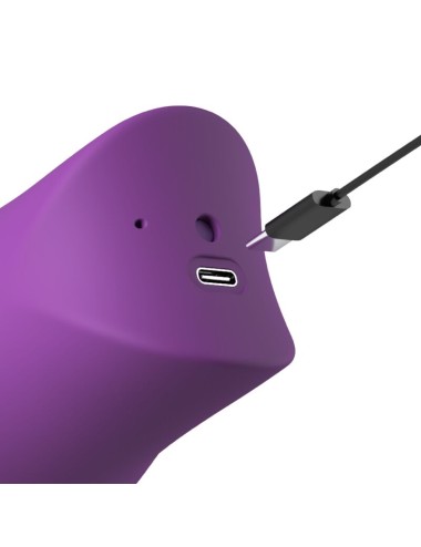 FANTASY FOR HER - LUSH KISS PELUCHE VIOLA STIMOLATORE CLITORIDEO A SUZIONE E LECCHIO