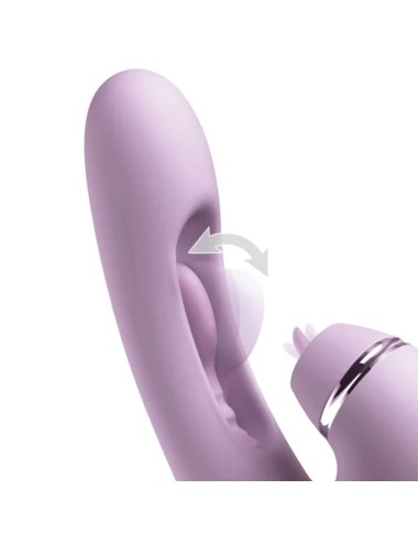 FANTASY FOR HER - VIBRATORE G-TOUCH PULSE PRO VIOLA PER LA STIMOLAZIONE DEL PUNTO G E DEL CLITORIDE A FORMA DI CONIGLIO
