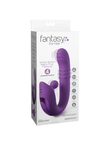 FANTASY FOR HER - HARMONI PRO VIBRATORE A CONIGLIO VIOLA PER LA STIMOLAZIONE DEL PUNTO G E DEL CLITORIDE