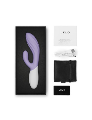 LELO - INA TWIST DOPPIO VIBRATORE A CONIGLIO PER IL PUNTO G E IL CLITORIDE LAVANDA