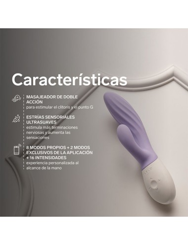 LELO - INA TWIST DOPPIO VIBRATORE A CONIGLIO PER IL PUNTO G E IL CLITORIDE LAVANDA