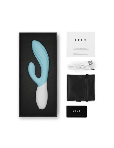 LELO - INA TWIST DOPPIO VIBRATORE A CONIGLIO PER IL PUNTO G E IL CLITORIDE BLU