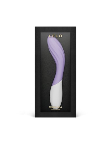 LELO - MONA TWIST VIBRATORE PER IL PUNTO G RICARICABILE E CONTROLLABILE TRAMITE APP, COLORE LAVANDA