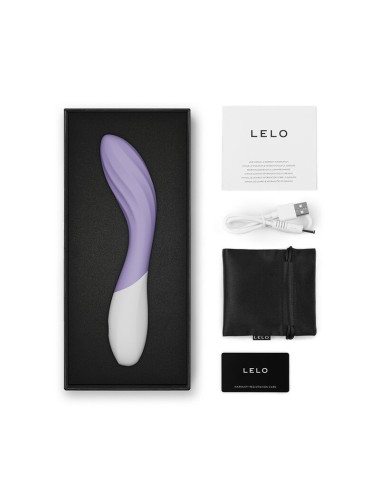 LELO - MONA TWIST VIBRATORE PER IL PUNTO G RICARICABILE E CONTROLLABILE TRAMITE APP, COLORE LAVANDA