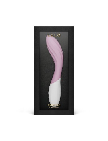LELO - MONA TWIST VIBRATORE PER IL PUNTO G RICARICABILE E CONTROLLABILE TRAMITE APP, COLORE LAVANDA
