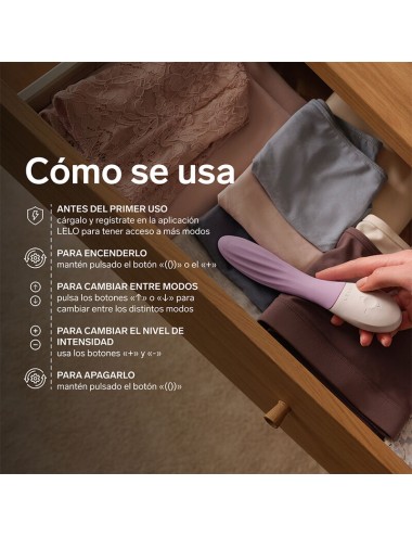 LELO - MONA TWIST VIBRATORE PER IL PUNTO G RICARICABILE E CONTROLLABILE TRAMITE APP, COLORE LAVANDA
