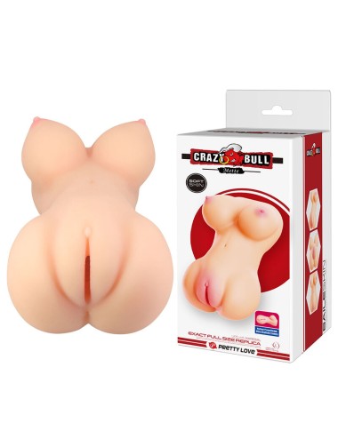 CRAZY BULL - METTE CARNE PER MASTURBATORE REALISTICA DI SEDERE E VAGINA