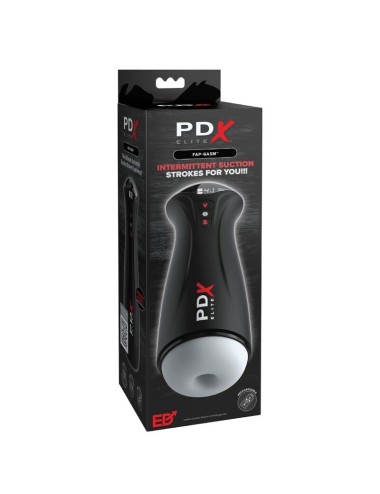 PDX ELITE - MASTURBATORE MASCHILE TRASPARENTE FAP-GASM CON ASPIRAZIONE INTERMITTENTE