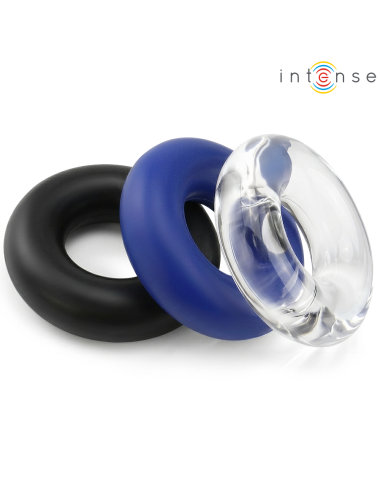 INTENSE - SET DI 3 ANELLI PER PENE WICK, VARI COLORI