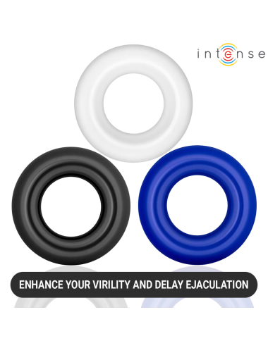 INTENSE - SET DI 3 ANELLI PER PENE WICK, VARI COLORI