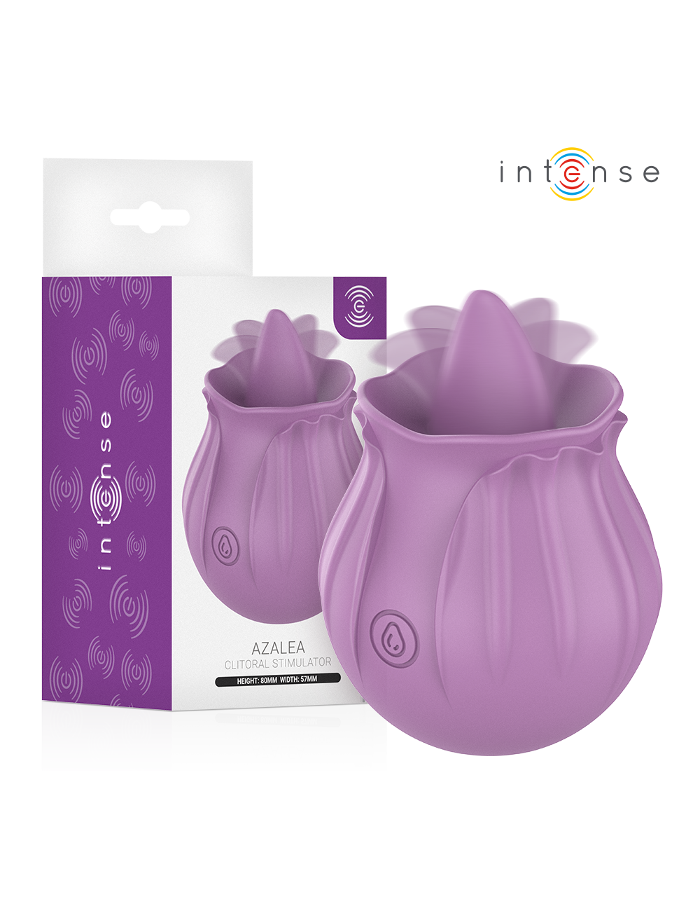 INTENSE - AZALEA FIORE STIMOLAZIONE DEL CLITORIDE CON 10 VIBRAZIONI VIOLA