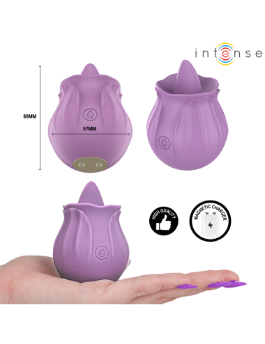 INTENSE - AZALEA FIORE STIMOLAZIONE DEL CLITORIDE CON 10 VIBRAZIONI VIOLA
