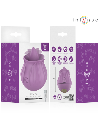 INTENSE - AZALEA FIORE STIMOLAZIONE DEL CLITORIDE CON 10 VIBRAZIONI VIOLA