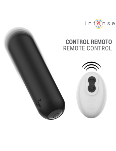INTENSE - JUDY VIBRATORE A PROIETTILE RICARICABILE CON TELECOMANDO NERO