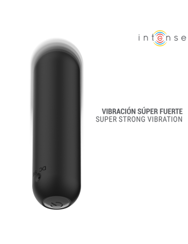 INTENSE - JUDY VIBRATORE A PROIETTILE RICARICABILE CON TELECOMANDO NERO