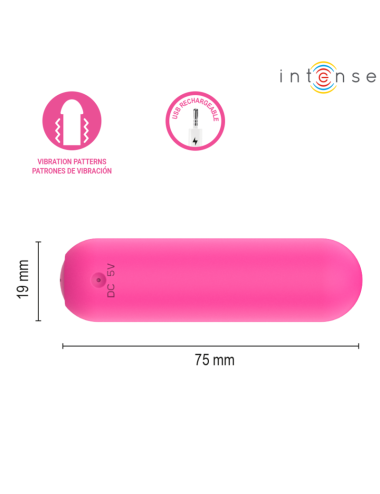INTENSE - JUDY VIBRATORE RICARICABILE A FORMA DI BULBO CON TELECOMANDO ROSA