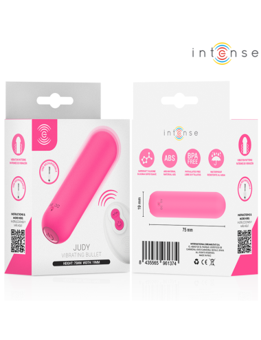 INTENSE - JUDY VIBRATORE RICARICABILE A FORMA DI BULBO CON TELECOMANDO ROSA
