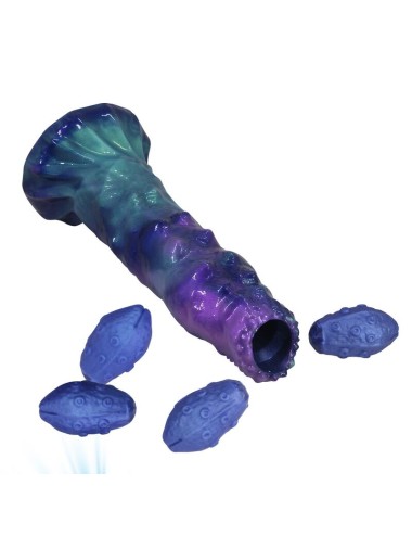 POWER MONSTERS - DUSKWALKER SENTINEL TRICOLOR DILDO GONFIABILE IN SILICONE FANTASY 23 CM Ø 5 CM