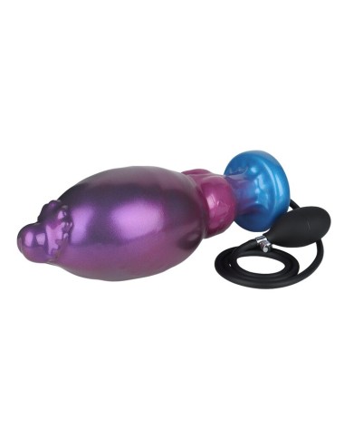 POWER MONSTERS - RIFT TITAN BICOLORE DILDO GONFIABILE IN SILICONE FANTASY 24 CM Ø 5 CM