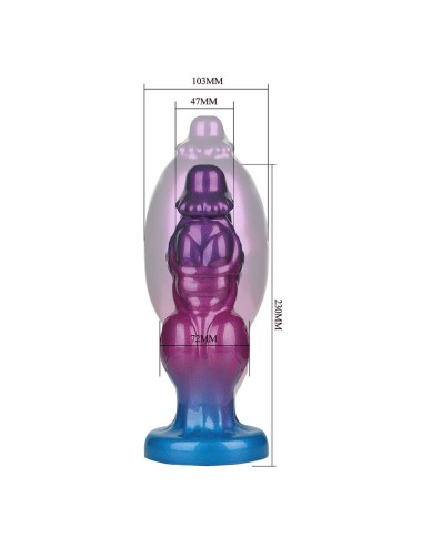 POWER MONSTERS - RIFT TITAN BICOLORE DILDO GONFIABILE IN SILICONE FANTASY 24 CM Ø 5 CM