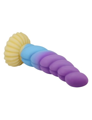 POWER MONSTERS - UNICORNO TRICOLORE FANTASY DILDO IN SILICONE 22 CM Ø 5 CM