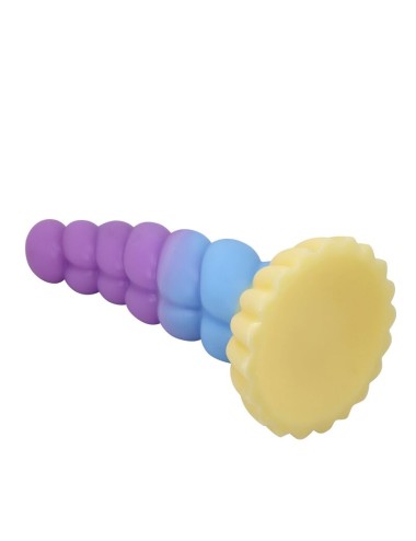 POWER MONSTERS - UNICORNO TRICOLORE FANTASY DILDO IN SILICONE 22 CM Ø 5 CM